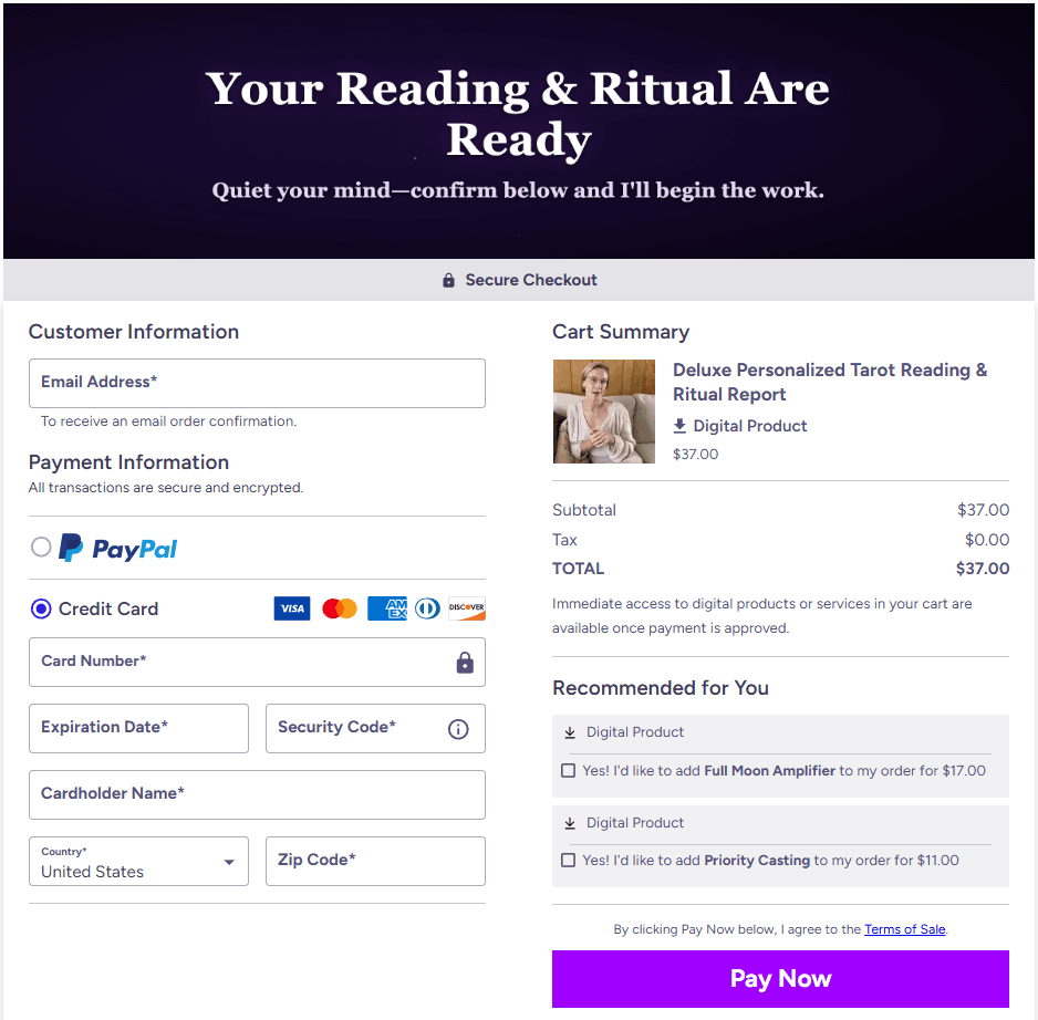 Spellsology™   checkout page 